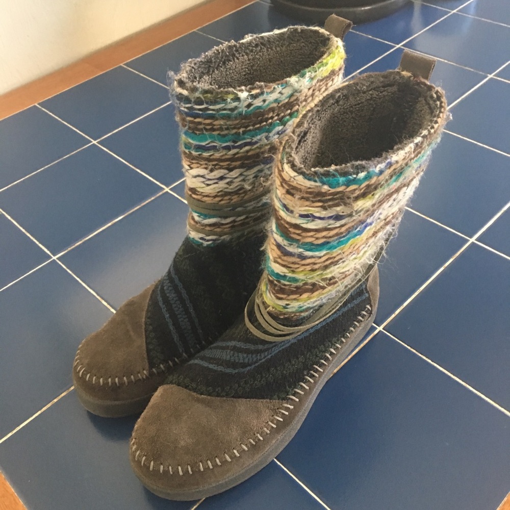 Toms Nepal Boots | Gray / Colorful | Size 7